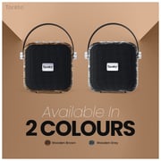 Toreto Tor-349 Timber Max Bluetooth V5.0 Speaker With Mic 5w, 4 Hours Playback, Supporting Carry Handle, Usb, Sd Card, Aux & Fm (wooden Brown) Visit The Toreto Store