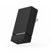 Native Union Smart Hub Wall Charger with 3-Ports PD (2x USB-A + 1 USB-C) 45W and International Adapter - Slate