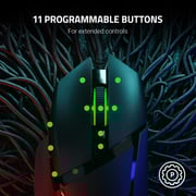 Razer Basilisk V2 Wired Ergonomic Gaming Mouse With 11 Programmable Buttons RZ01 03160100 R3M1 Black