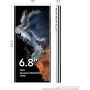 Samsung Galaxy S22 Ultra Sm-s908e 12GB 512GB 5G Smartphone Phantom White - International Version