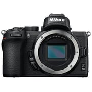 نيكون كاميرا  Z50 الرقمية بدون مرآة باللون الأسود + Z DX مقاس 16-50 مم VR + Z DX مقاس 50-250 مم