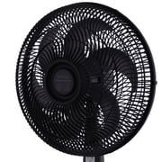 Tefal Silence Force Stand Fan with Remote Control, 16 Inch, 3 Speeds, Black - VG4130EE