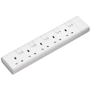 Philips SPN2952WC/56 5-Way Switch UK Plug Extension Socket