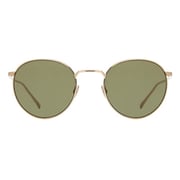Lacoste L202s 757 Round Green Full Rim Sunglasses For Unisex (green Lens)