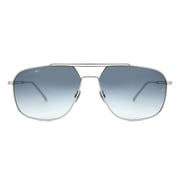 Lacoste L218spc 045 Pilot Blue Full Rim Sunglasses For Men (blue Lens)