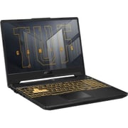 Asus TUF Gaming Laptop - 11th Gen Core i7 2.3GHz 16GB 512GB 4GB Win11 15.6inch FHD Grey NVIDIA GeForce RTX 3050 English/Arabic Keyboard FX506HEHN004W (2022) Middle East Version