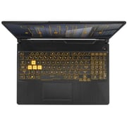 Asus TUF Gaming Laptop - 11th Gen Core i7 2.3GHz 16GB 512GB 4GB Win11 15.6inch FHD Grey NVIDIA GeForce RTX 3050 English/Arabic Keyboard FX506HEHN004W (2022) Middle East Version