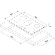 Cm Vetro Ceramic Hob