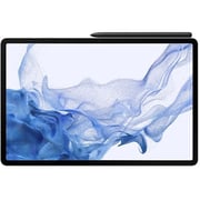 تابلت سامسونج جالاكسي تاب S8 + - واي فاي 128 جيجا بايت 8 جيجا بايت 12.4 بوصة فضي