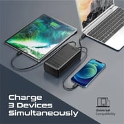 Promate Power Bank 38000mAh Black PowerMine-130W