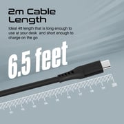 Promate USB-A To USB-C Cable 2m Black