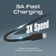 Promate USB-A To USB-C Cable 2m Black