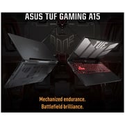 أسوس TUF Gaming A15 FA507RE-HN076W لابتوب للألعاب - Ryzen 7 3.2 جيجا هرتز 16 جيجا بايت 512 جيجا بايت SSD 4 جيجا Win11Home 15.6 بوصة FHD 144 هرتز Jaeger Grey Nvidia GeForce RTX 3050Ti