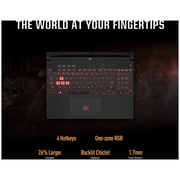 ASUS TUF A15 (2022) Gaming Laptop - AMD Ryzen 7-6800H / 15.6inch FHD / 16GB RAM / 512GB SSD / 4GB NVIDIA GeForce RTX 3050 Ti Graphics / Windows 11 Home / English Keyboard / Jaeger Grey / Middle East Version - [FA507RE-HN076W]
