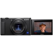 Sony DSCZV1 Digital Vlogging Camera Black + ECMW2BT Wireless Microphone + LCSBDM Soft Carrying Case + SF-G64T Tough Series Memory Card