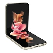 هاتف ذكي سامسونج جالاكسي Z فليب 3 SMF-F711B 8 جيجابايت 128 جيجابايت 5G لون كريم - النسخة الدولية