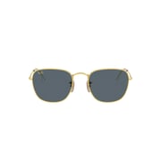 Ray Ban Rb3857 9196r5-size-51 Polished Gold /blue Lens Squared Unisex Sunglass