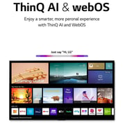 تلفزيون LG NanoCell TV 65 بوصة من سلسلة NANO79 ، تصميم شاشة سينمائي 4K Active HDR webOS22 مع تقنية ThinQ AI - 65NANO796QA