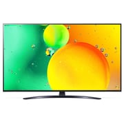 تلفزيون LG NanoCell TV 65 بوصة من سلسلة NANO79 ، تصميم شاشة سينمائي 4K Active HDR webOS22 مع تقنية ThinQ AI - 65NANO796QA