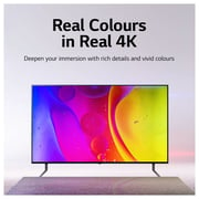 تلفزيون LG NanoCell TV 65 بوصة من سلسلة NANO79 ، تصميم شاشة سينمائي 4K Active HDR webOS22 مع تقنية ThinQ AI - 65NANO796QA