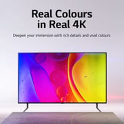 LG NanoCell TV 65 inch NANO84 Series, Cinema Screen Design 4K Active HDR webOS22 with ThinQ AI 65NANO846QA (2022 Model)