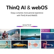 LG QNED TV 65 Inch QNED80 Series Cinema Screen Design 4K Active HDR with Magic remote HDR WebOS ThinQ AI 65QNED806QA (2022 Model)