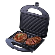 Sonashi 2 Slice Non-stick Grill And Sandwich Maker SGT-853 Black/Silver