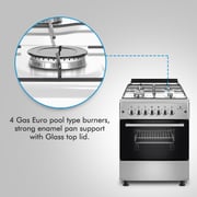 Gratus GGR64FRTE1 Bright Series 60 60 Full Gas Free Standing Cooker Euro Burners