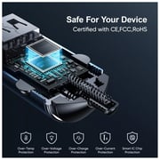 Protect Fast Charging Dual Port Car Charger Black