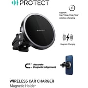 Protect Magnetic Fast Charging Wireless Car Holder Black