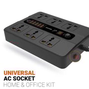 Porodo PDFWCH003BK 12 Port Extension Socket 3000W
