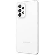 هاتف سامسونج جالاكسي A53 128 جيجابايت بلون أبيض أوسوم 5G ثنائي الشريحة