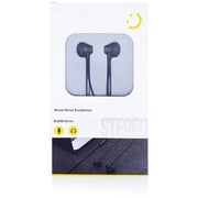 Totulife T-EPHBNBK Blend Series Metal Stereo Wired Earphones Black