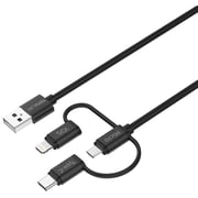 Cellairis Wall Charger With 3-in-1 Cable Black