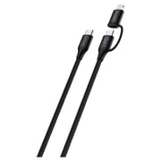 Cellairis 2-in-1 USB Cable 1m Black