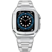 Merlin 412220 Craft Apple Series 7 Smart Watch with Dual Strap Silver