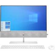 HP Pavilion (2021) All-in-One Desktop - 11th Gen / Intel Core i5-11500T / 23.8inch FHD / 1TB HDD+256GB SSD / 8GB RAM / 4GB NVIDIA GeForce MX350 Graphics / Windows 11 Home / English & Arabic Keyboard / Silver / Middle East Version - [24-k1003ne]