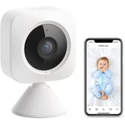 سويتش بوت W1301200 Security داخلي كاميرا كشف الحركة للرؤية الليلية 1080p ، 24/7 ، عدسة بزاوية عريضة 130 درجة - أبيض