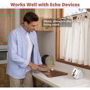 سويتش بوت W1301200 Security داخلي كاميرا كشف الحركة للرؤية الليلية 1080p ، 24/7 ، عدسة بزاوية عريضة 130 درجة - أبيض