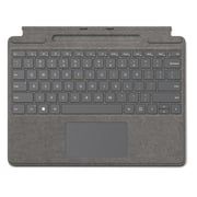 Microsoft Surface Pro Signature Keyboard Cover With Slim Pen 2 (platinum) English /arabic Keyboard 8x6-00074 For Surface Pro X & Surface Pro 8