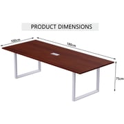 Vorm 136-18 4 Seater Apple Cherry Conference-meeting Table