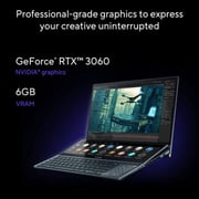 ASUS ZenBook Pro Duo 15 OLED (2022) Laptop - 12th Gen / Intel Core i9-12900H / 15.6inch 4K OLED / 32GB RAM / 1TB SSD / 6GB NVIDIA GeForce RTX 3060 Graphics / Windows 11 Home / English & Arabic Keyboard / Blue / Middle East Version - [UX582ZM-OLED109W]