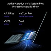 ASUS ZenBook Pro Duo 15 OLED (2022) Laptop - 12th Gen / Intel Core i9-12900H / 15.6inch 4K OLED / 32GB RAM / 1TB SSD / 6GB NVIDIA GeForce RTX 3060 Graphics / Windows 11 Home / English & Arabic Keyboard / Blue / Middle East Version - [UX582ZM-OLED109W]