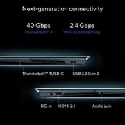 ASUS ZenBook Pro Duo 15 OLED (2022) Laptop - 12th Gen / Intel Core i9-12900H / 15.6inch 4K OLED / 32GB RAM / 1TB SSD / 6GB NVIDIA GeForce RTX 3060 Graphics / Windows 11 Home / English & Arabic Keyboard / Blue / Middle East Version - [UX582ZM-OLED109W]