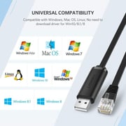 Ugreen USB Type-C to RJ45 Ethernet Cable 1.5m Black