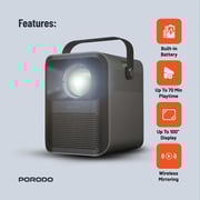 Porodo Portable Projector PD-HDPRJAN