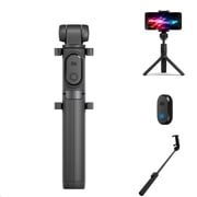 Mi Selfie Stick Tripod With Bluetooth Remote Shutter Tripod Holder, Bluetooth Remote, Foldable And Extendable Black Color