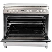 Akai 90x60 Cm 5 Gas Burner Full Safety Cooking Range, Stainless Steel - Crma-960sc