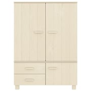 vidaXL Wardrobe HAMAR Honey Brown 99x45x137 cm Solid Wood Pine