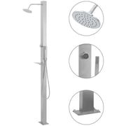 Vidaxl Outdoor Shower Stainless Steel Straight